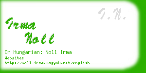 irma noll business card